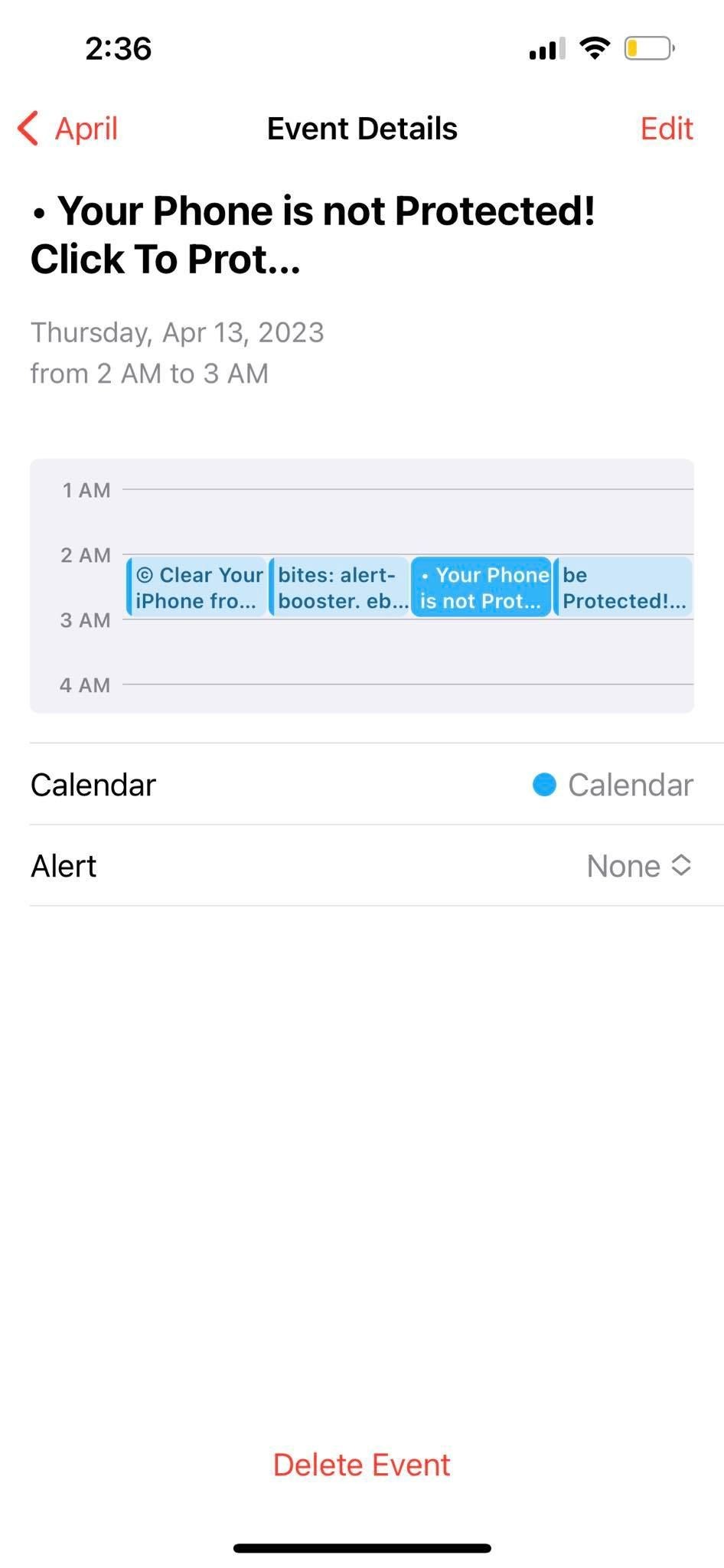Mở nhiều sự kiện lịch trên iPhone