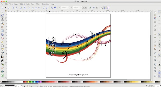 Mở tệp AI trong Inkscape