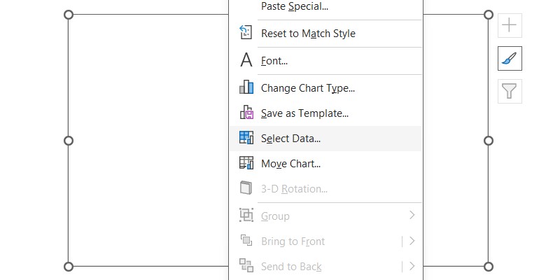 Mục Chọn Dữ Liệu trong Excel