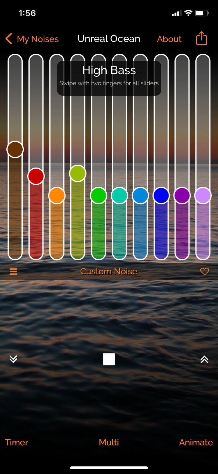 myNoise app unreal ocean