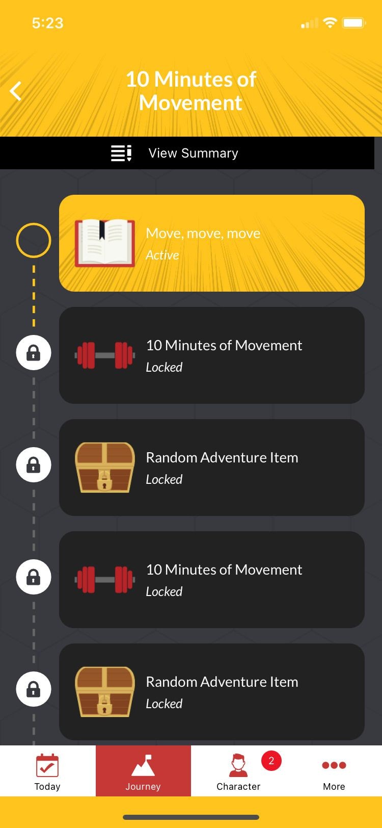 Nerd Fitness Journey ứng dụng 10 phút di chuyển