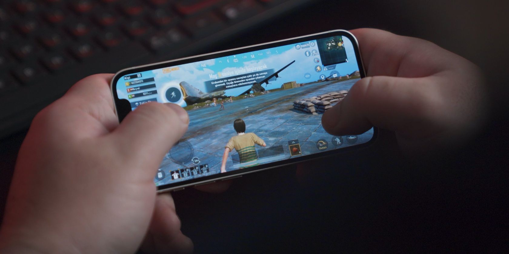 Người chơi PUBG trên iPhone