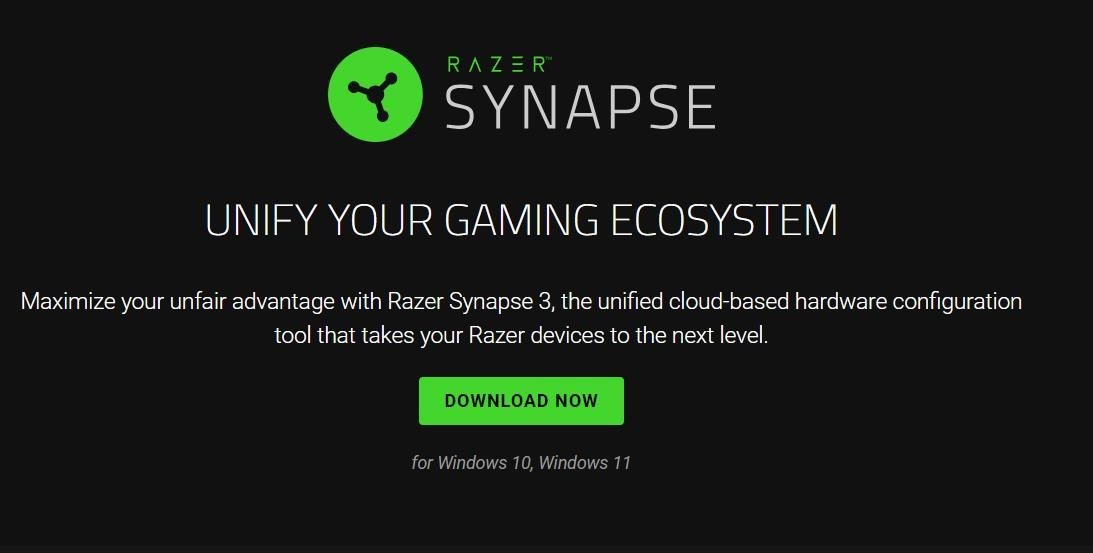 Nút Tải Xuống Ngay cho Razer Synapse