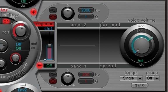 Phần âm lượng giọng trong Logic Pro