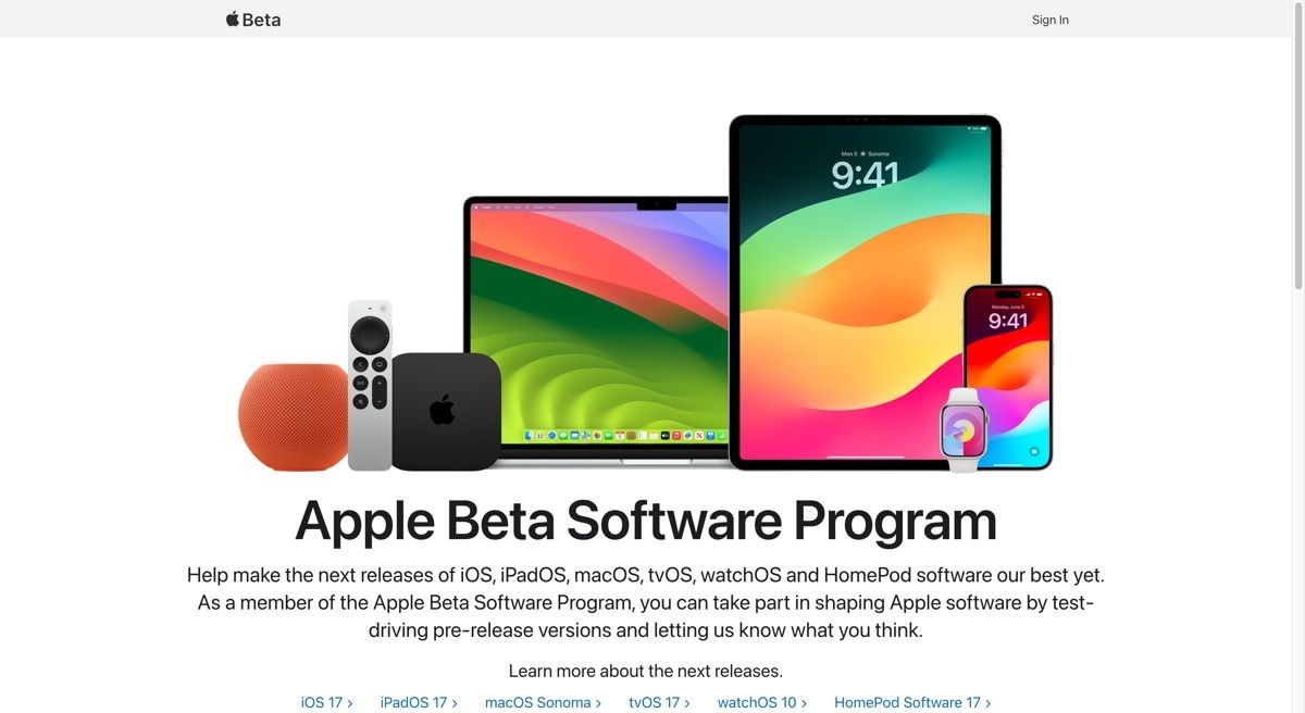 Phần mềm beta của Apple