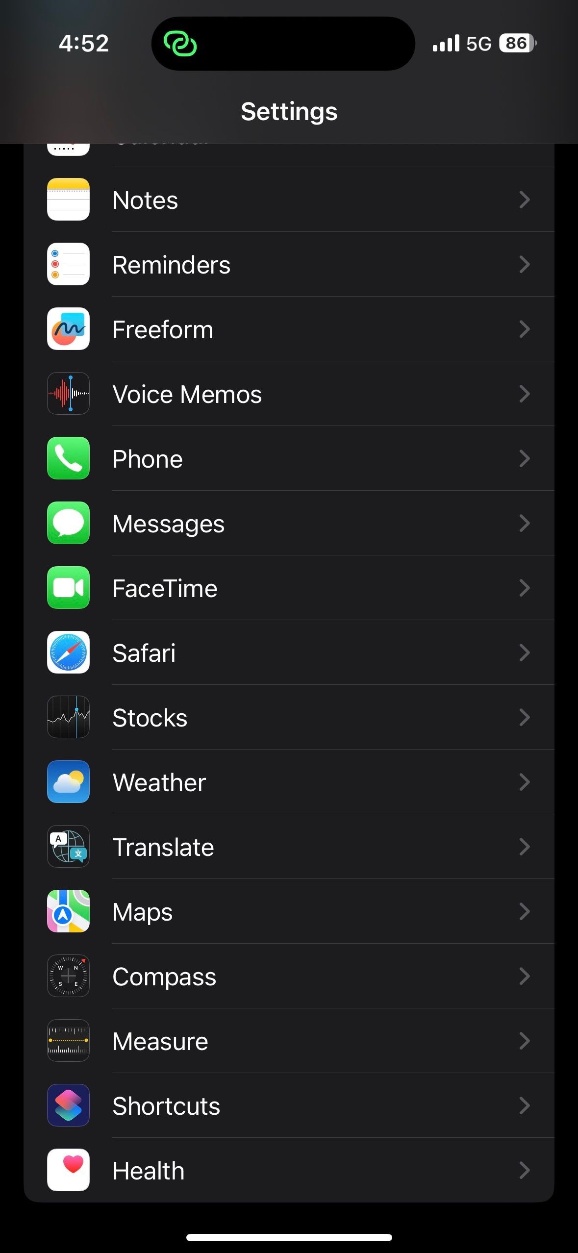 Phần Safari trong cài đặt iOS