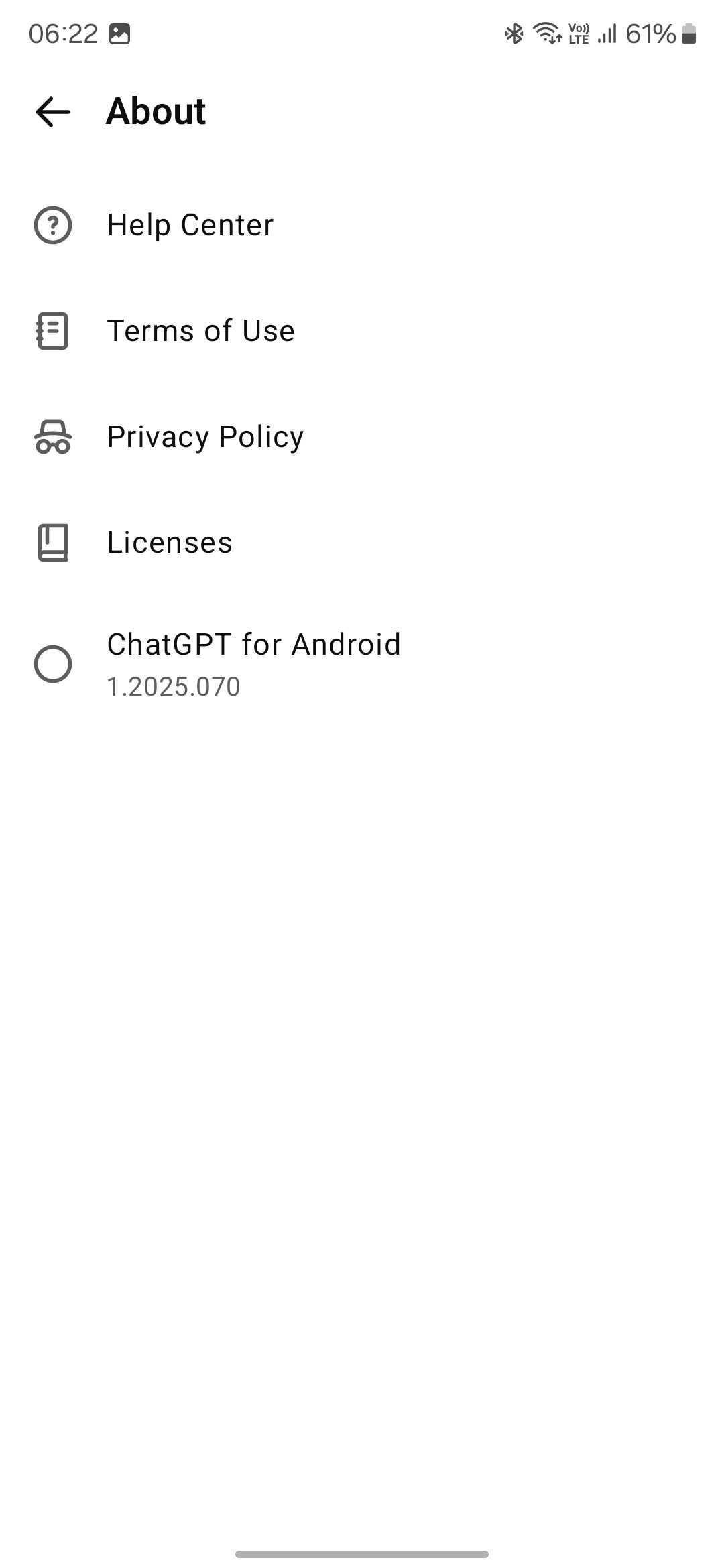 Phiên bản của ChatGPT cho Android