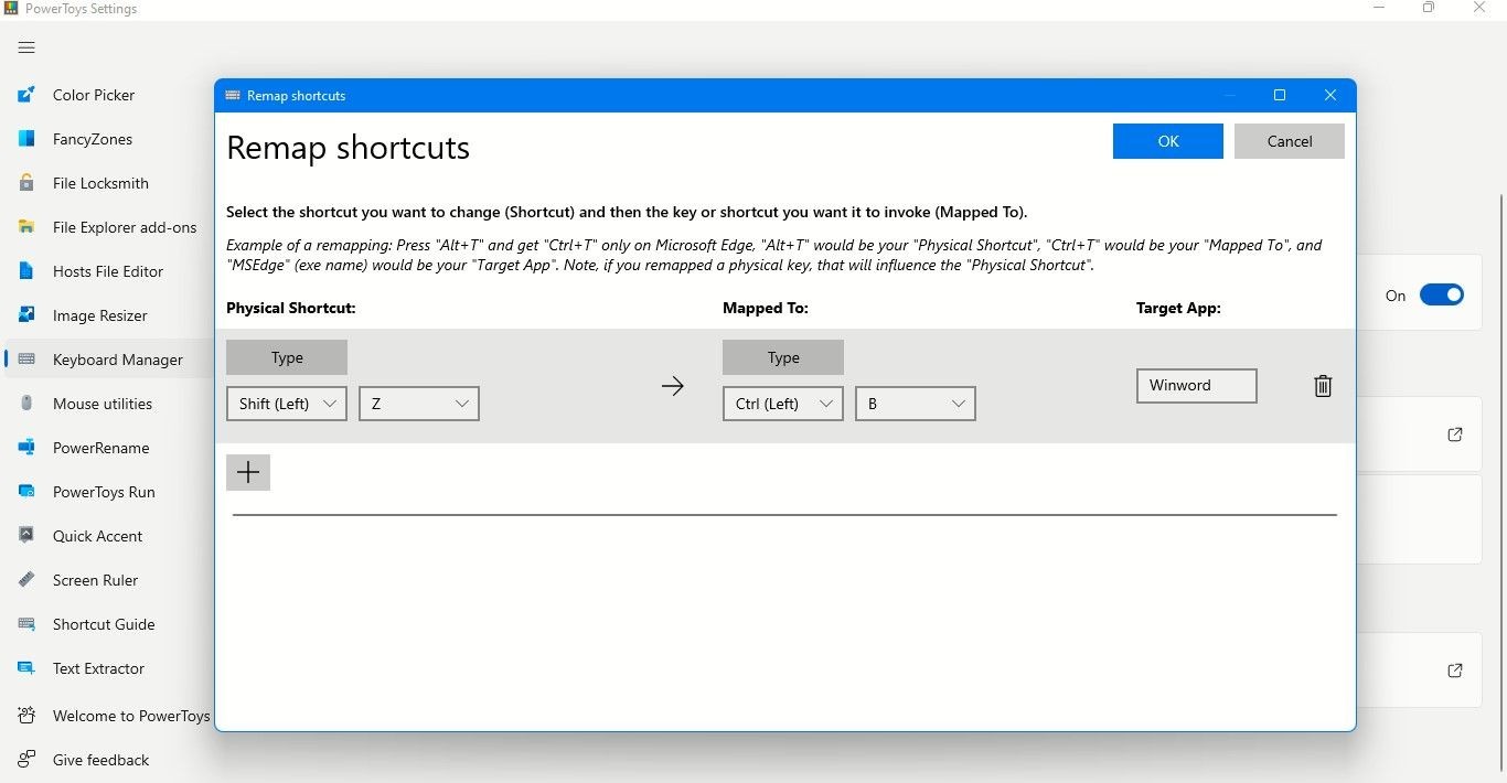 Phím Tắt Shift + Z Được Ánh Xạ Lại Thành Phím Tắt Ctrl + B