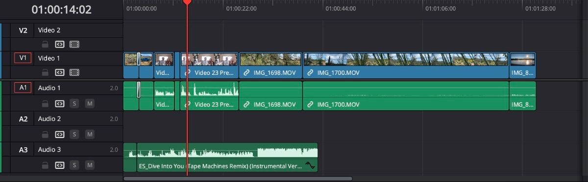 Phóng to để vừa trong DaVinci Resolve