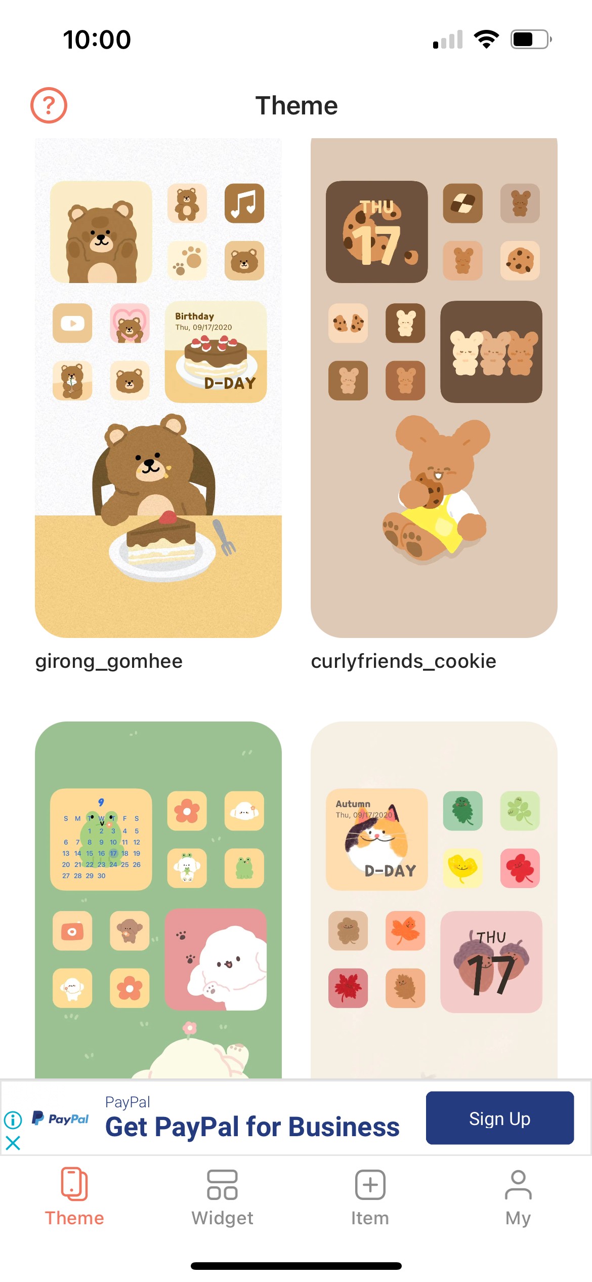 Photo Widget chủ đề