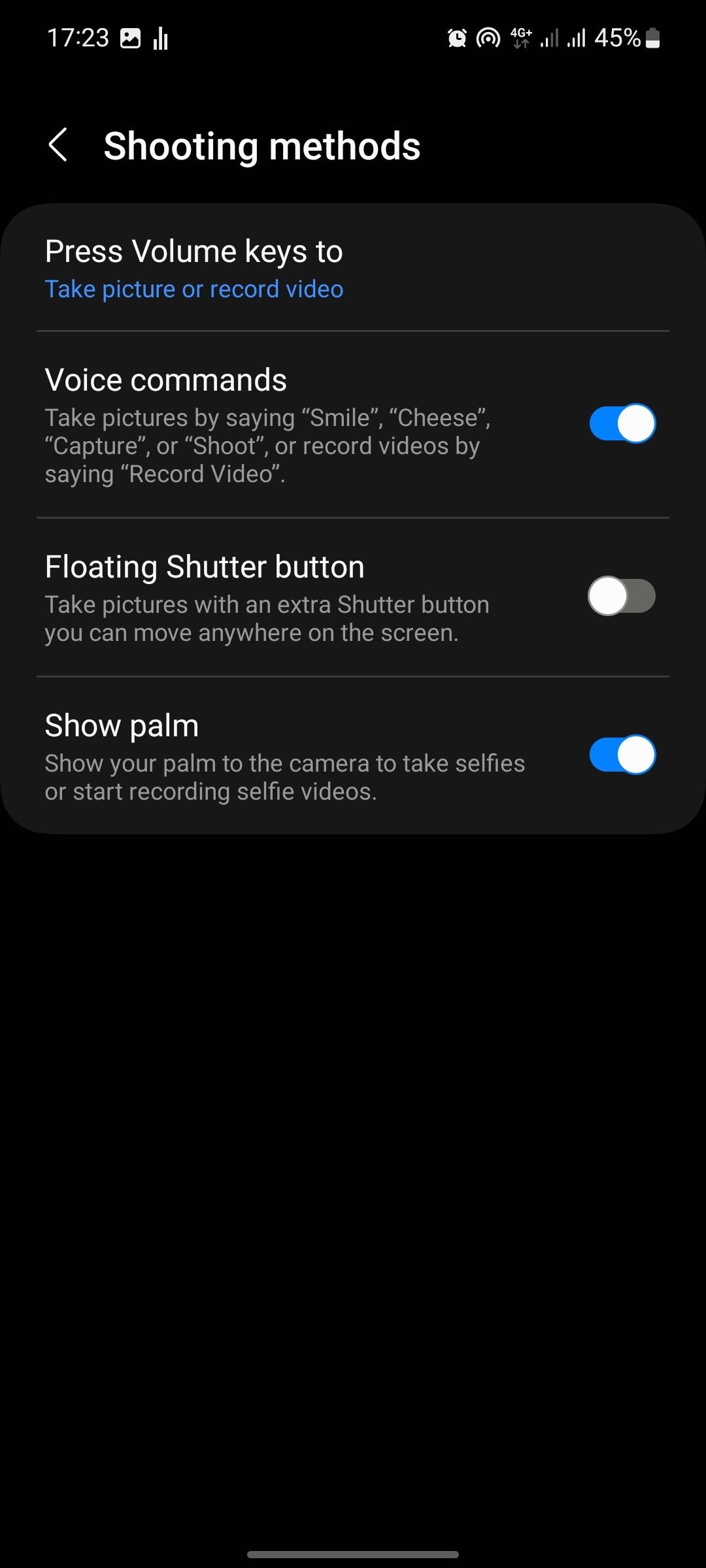 Phương pháp chụp trên Camera Samsung