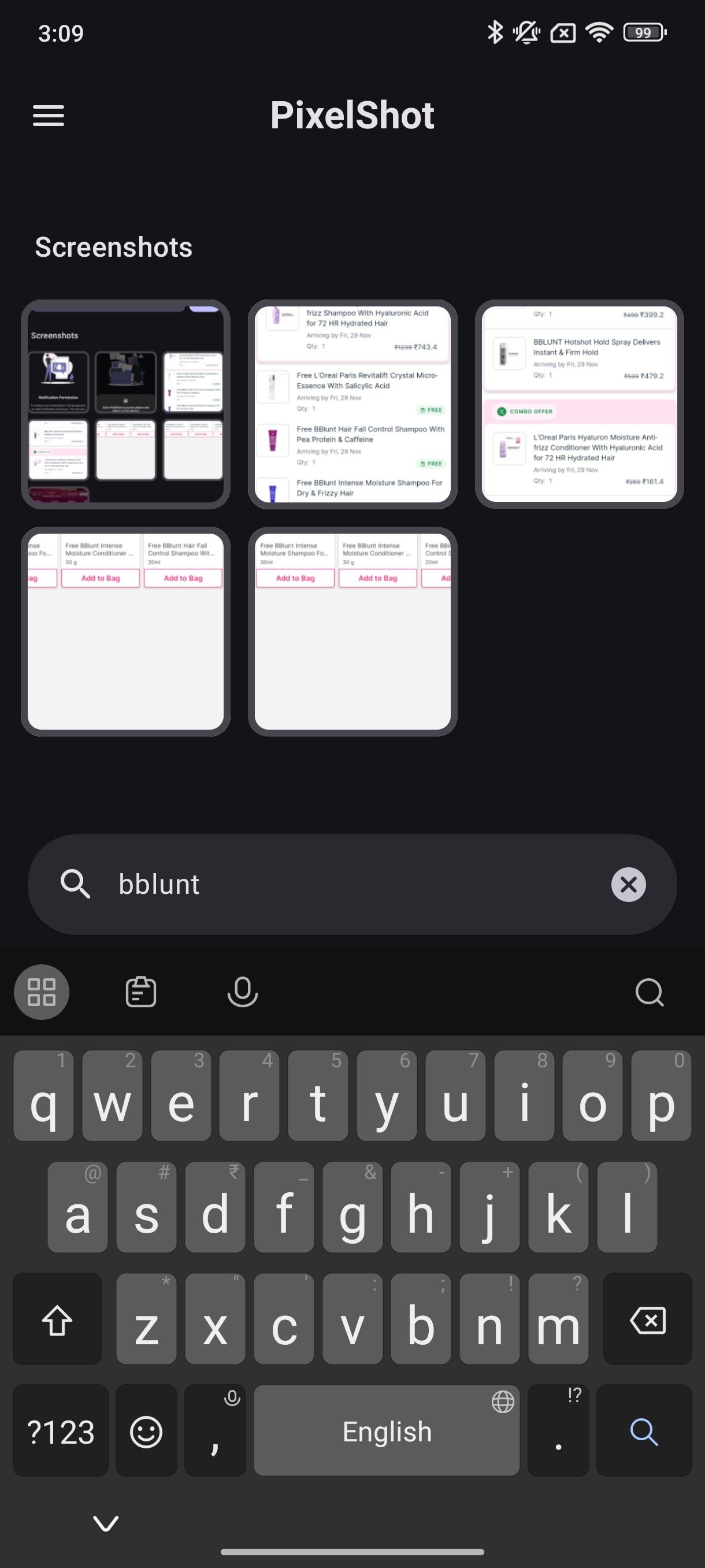 PixelShot tìm kiếm Bblunt
