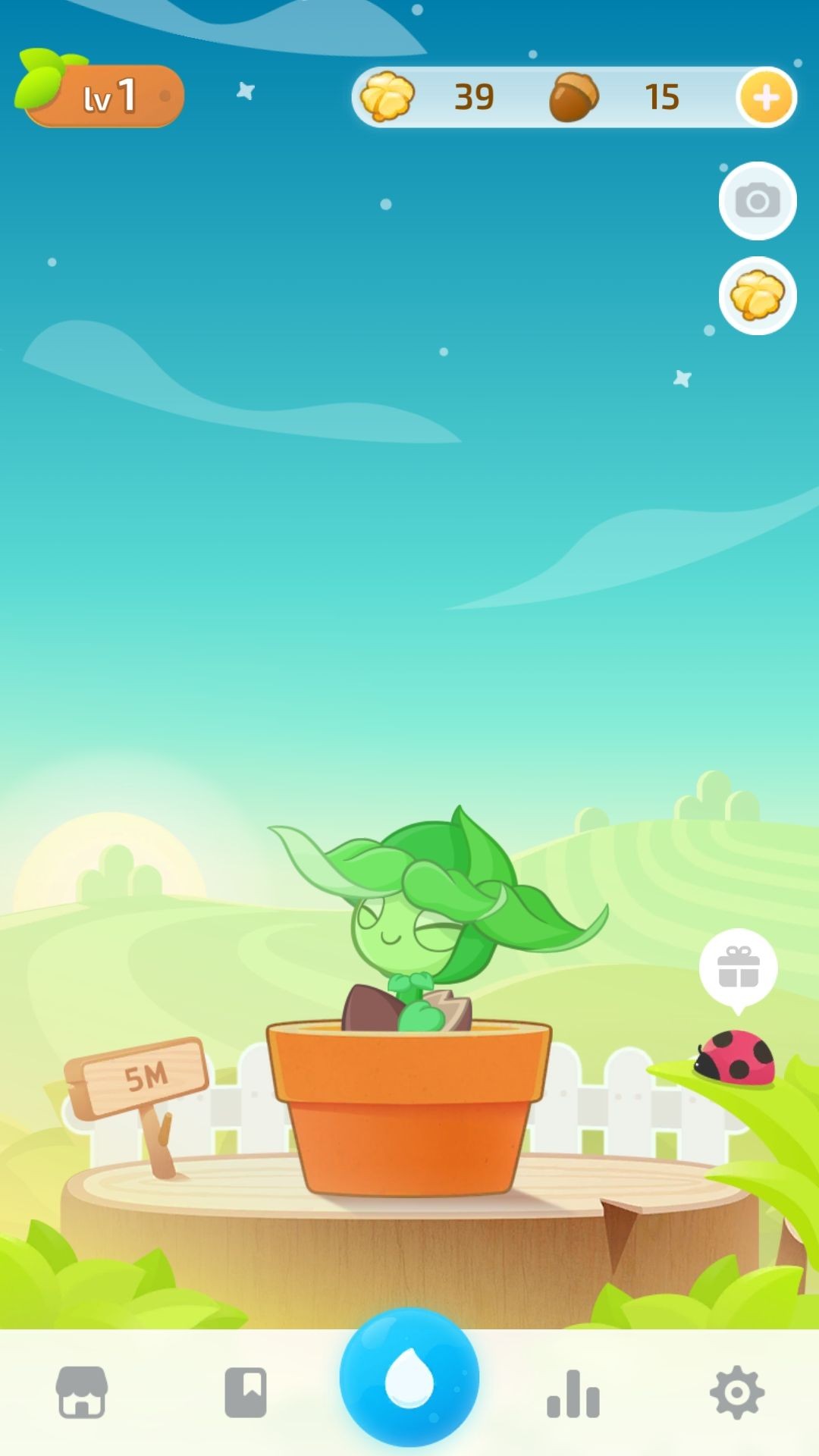 Plant Nanny theo dõi nước uống trên điện thoại Android