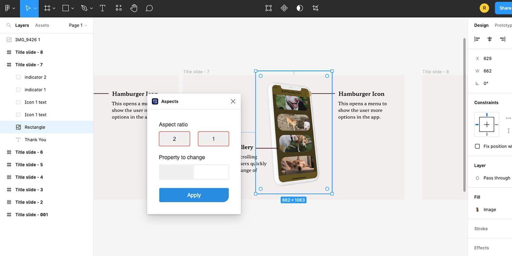 Plugin Aspects trong Figma
