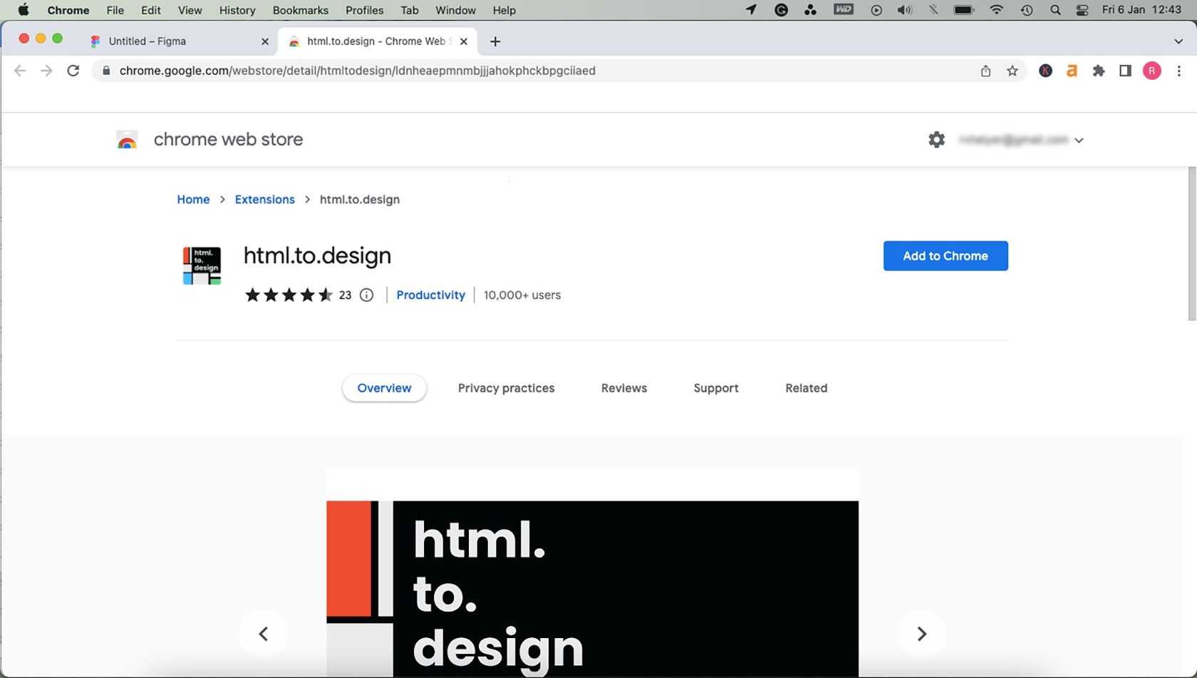 Plugin Html.to.design trong Figma