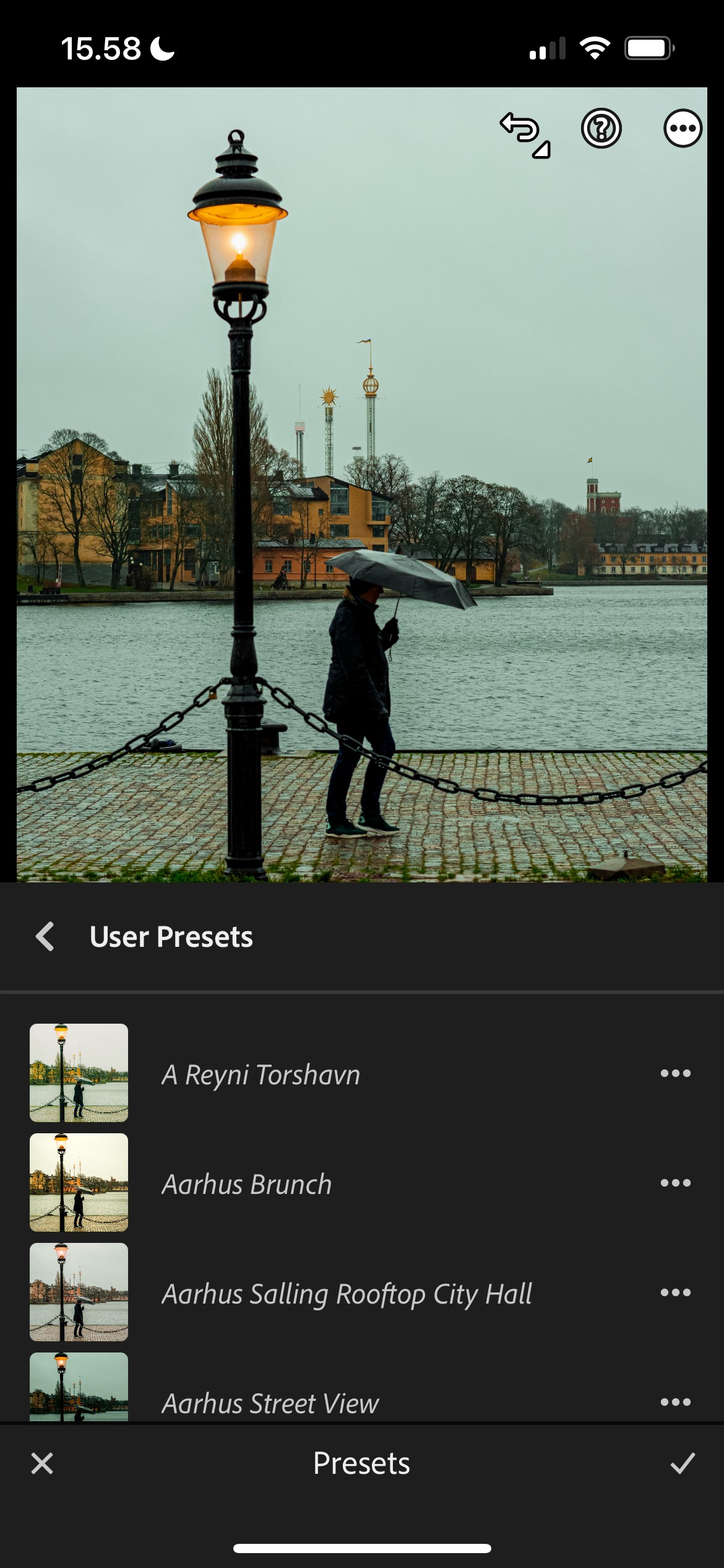 Preset Lightroom trong ứng dụng di động, được tạo bởi người dùng
