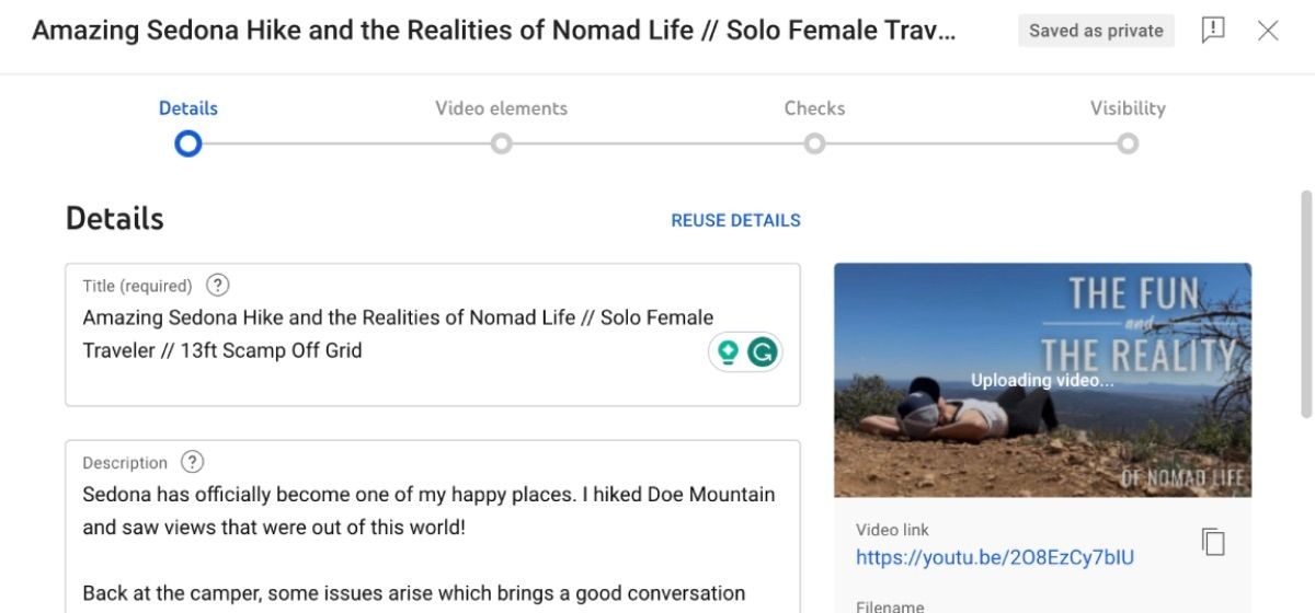 Quá trình tải lên video trên YouTube