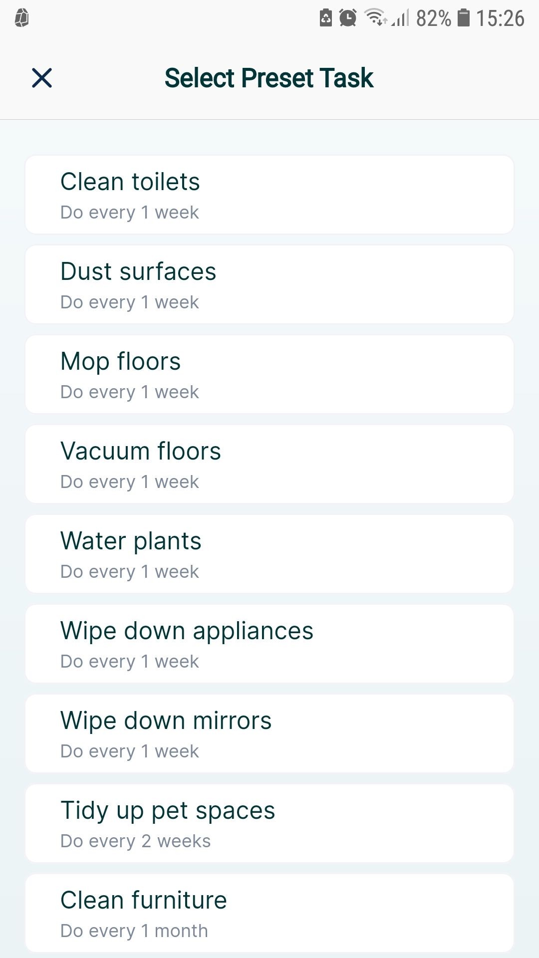 Quản lý công việc nhà với Home Tasker