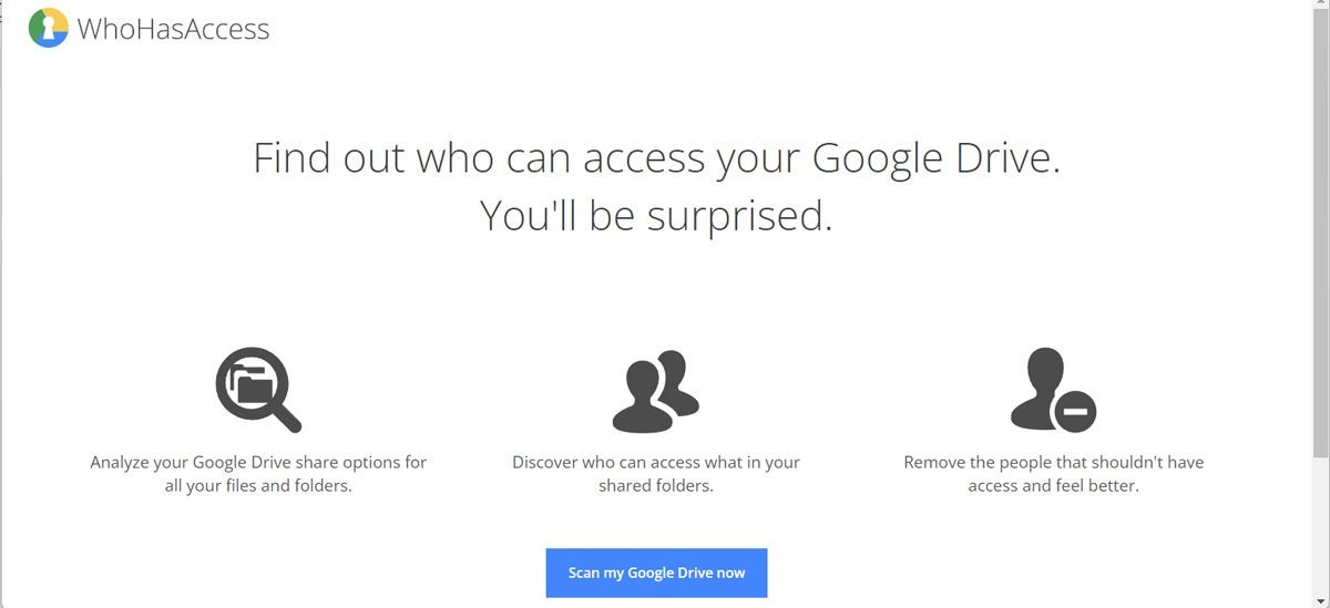 Quét Google Drive để tìm tệp đã chia sẻ