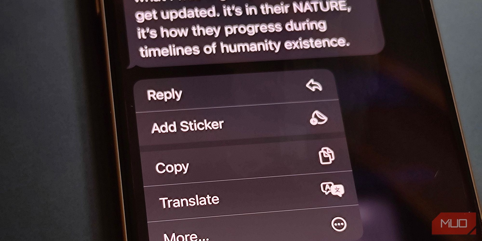 Sao chép tin nhắn trên iOS