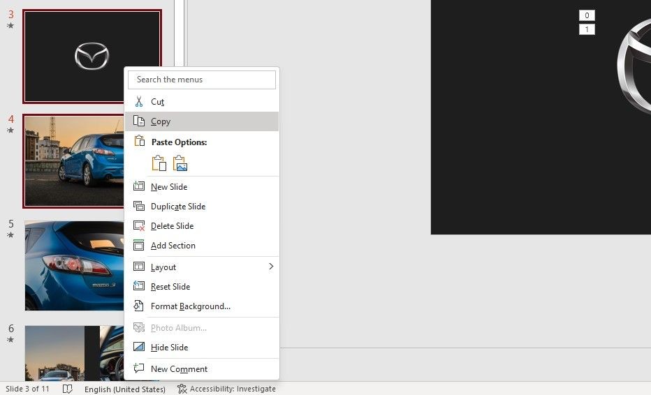Sao chép trang trình bày trong PowerPoint