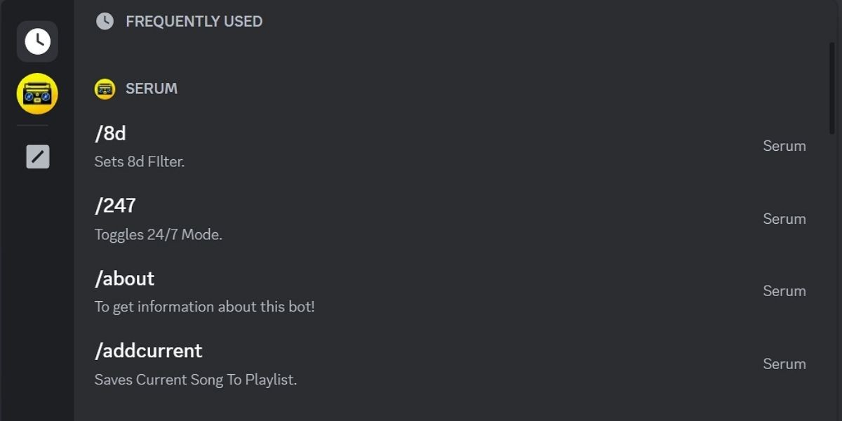 Serum bot trên Discord