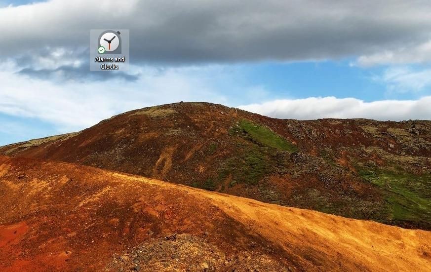Shortcut ứng dụng Đồng hồ và Báo thức trên desktop
