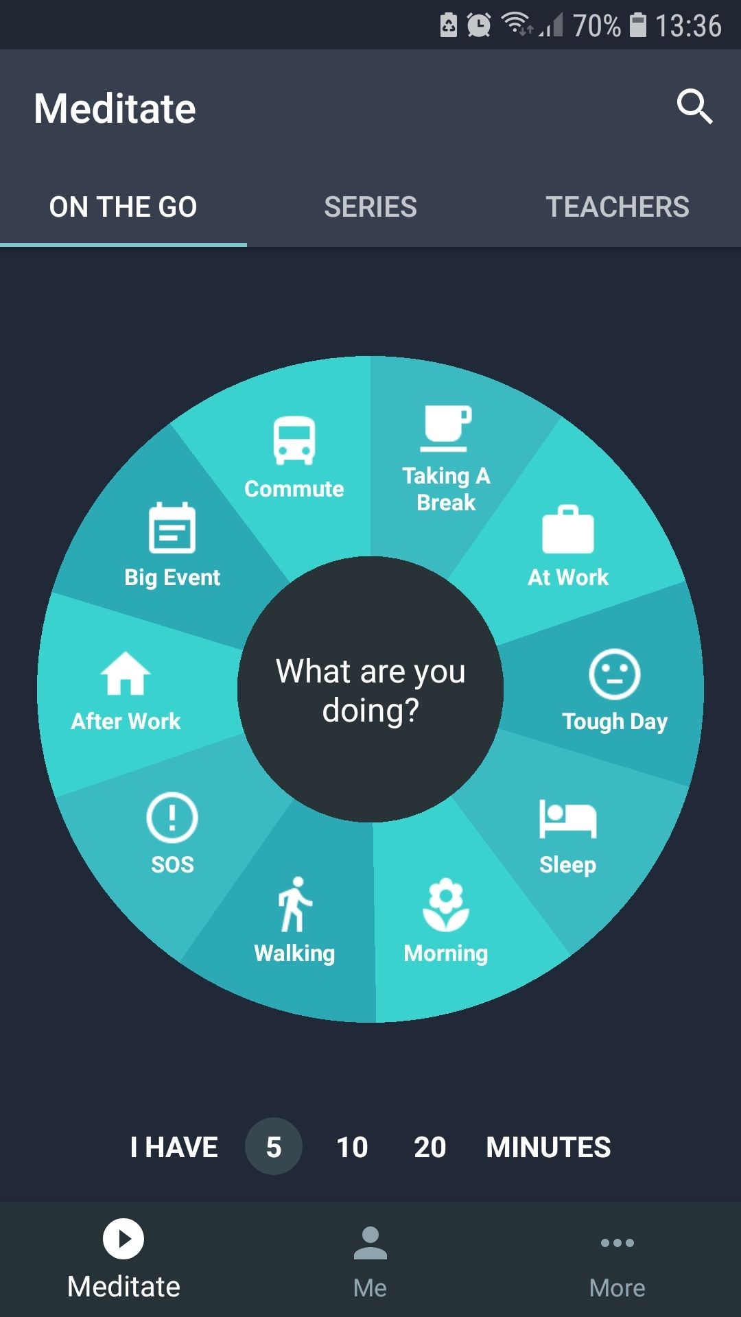 Simple Habit giúp thiền định trên đường đi