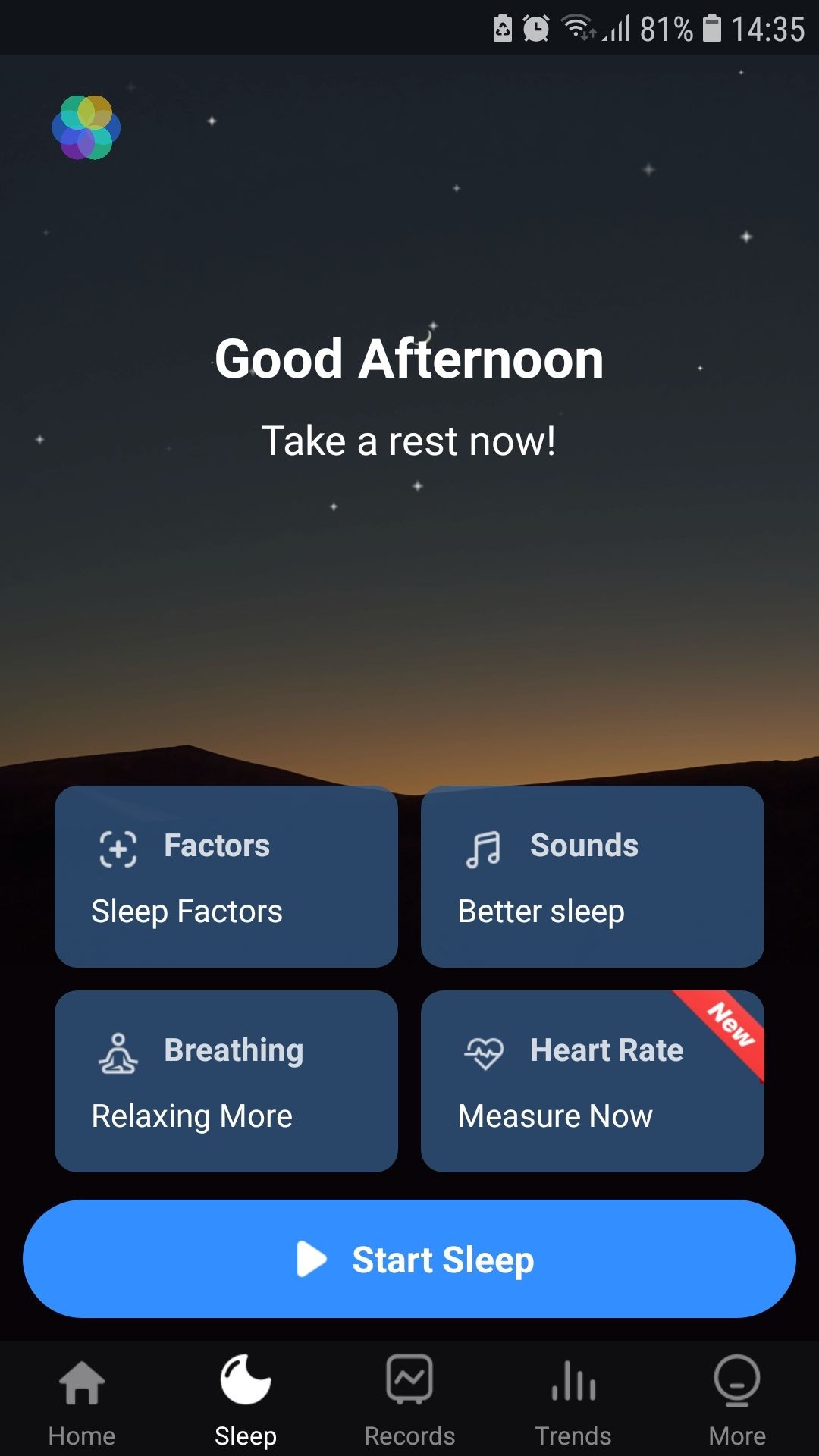 Sleep Monitor theo dõi giấc ngủ trên điện thoại Android