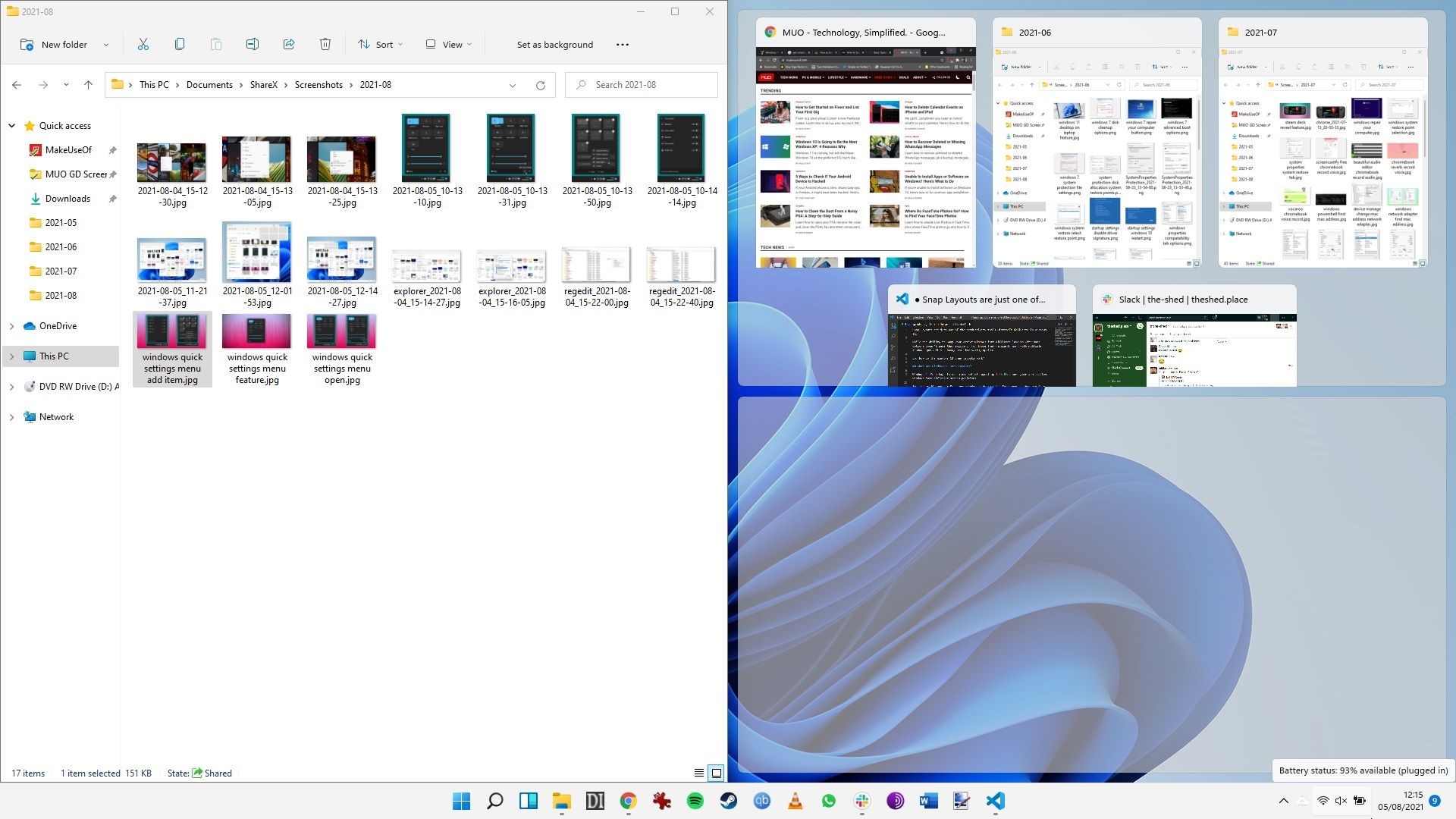 Snap Layouts trên Windows 11