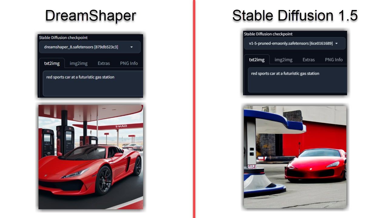 So sánh DreamShaper và Stable Diffusion