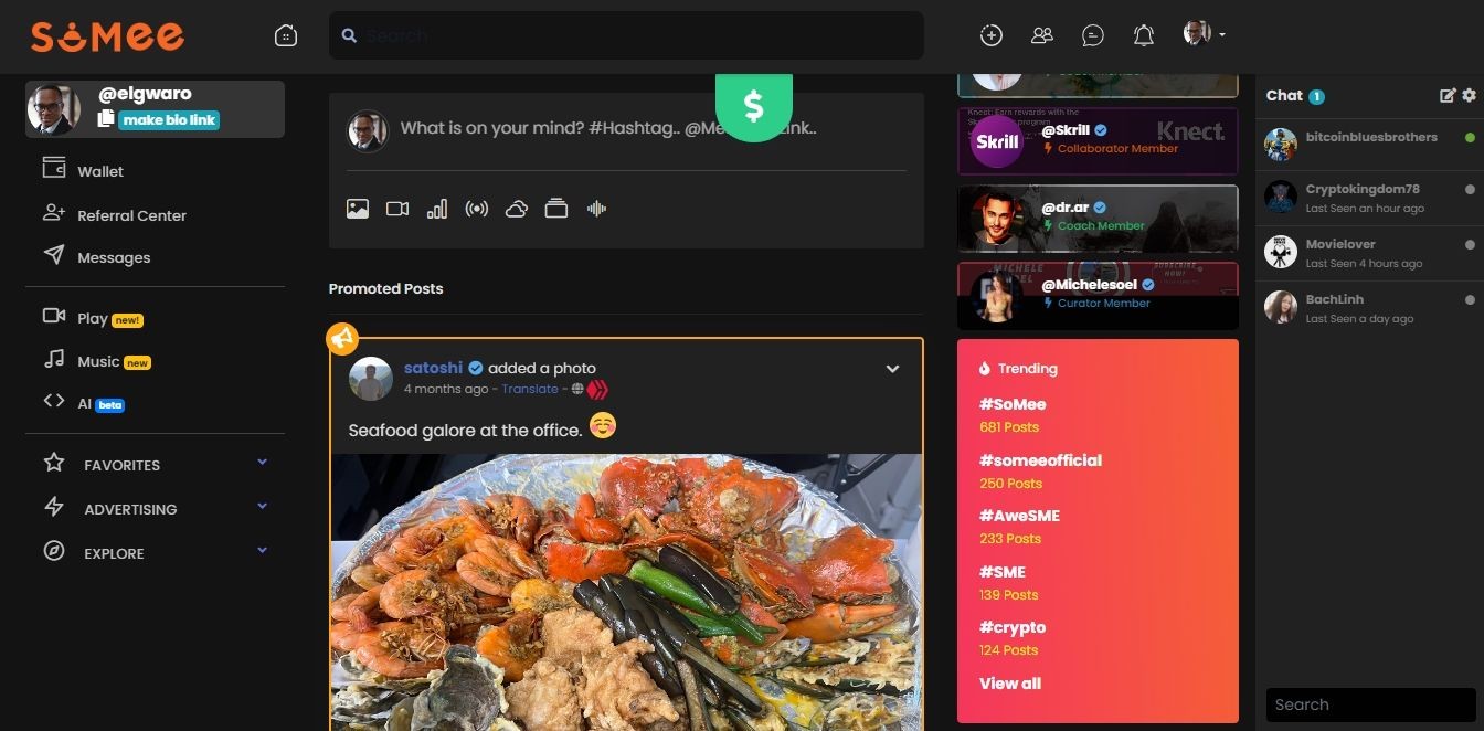 SoMee Social Website