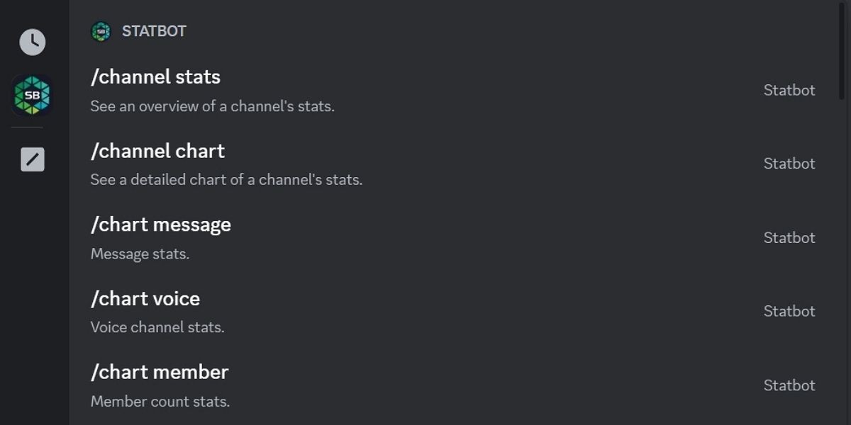 Statbot bot trên Discord