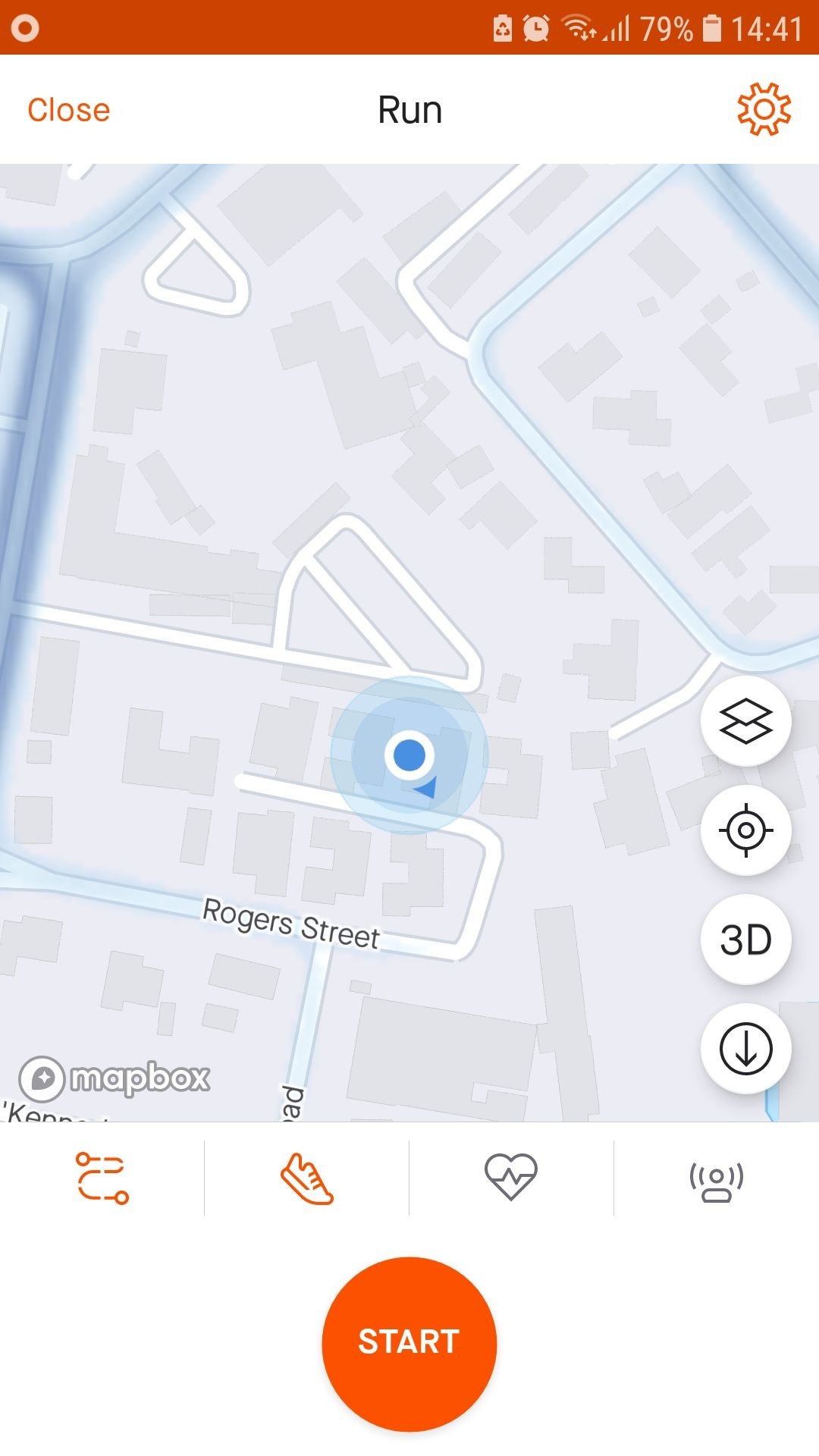 Strava chạy bộ theo dõi GPS trên điện thoại Android