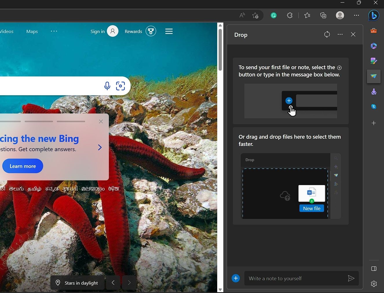 Sử dụng Microsoft Edge để chia sẻ tệp