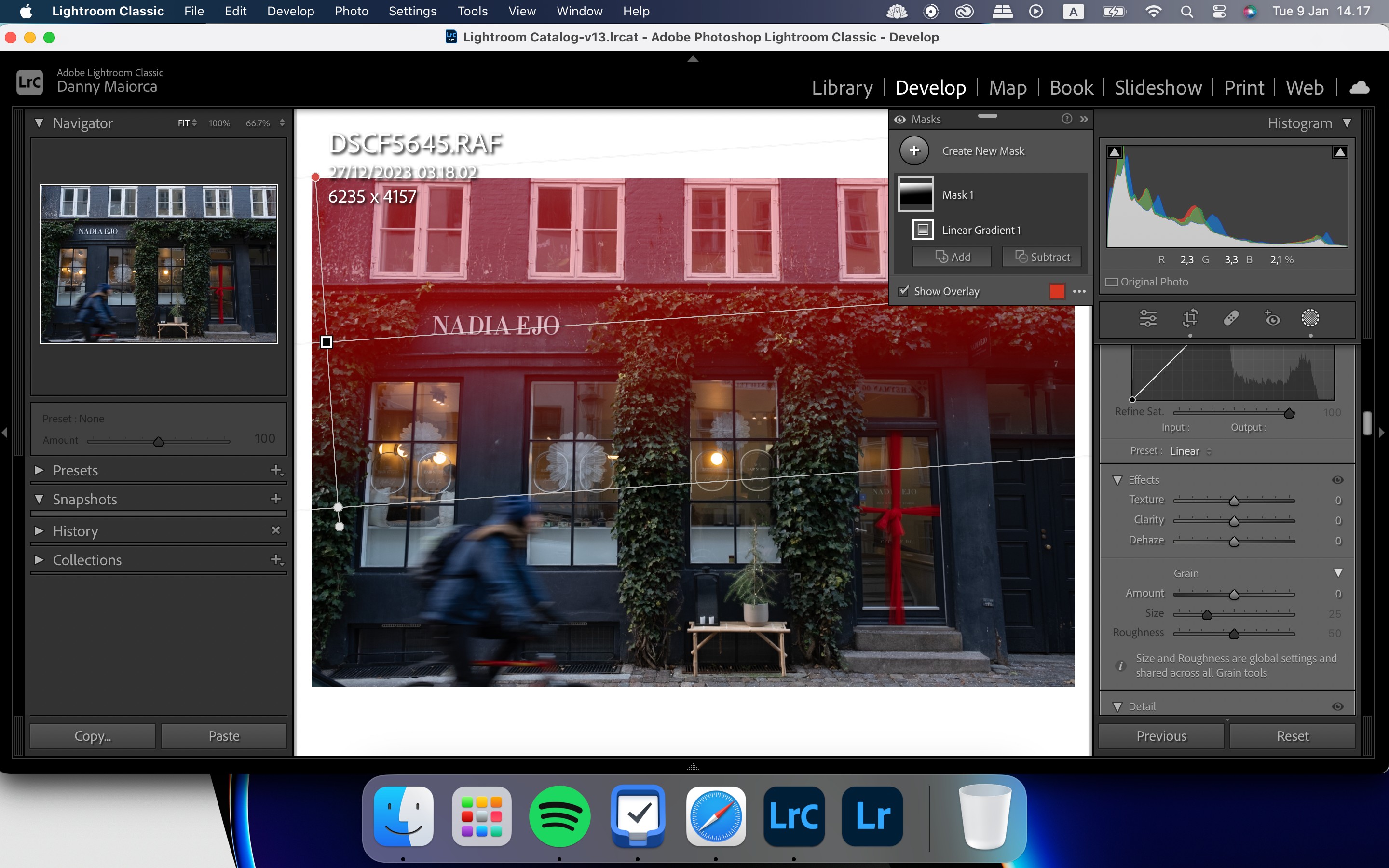 Sử dụng tính năng Radial Gradient trong Adobe Lightroom