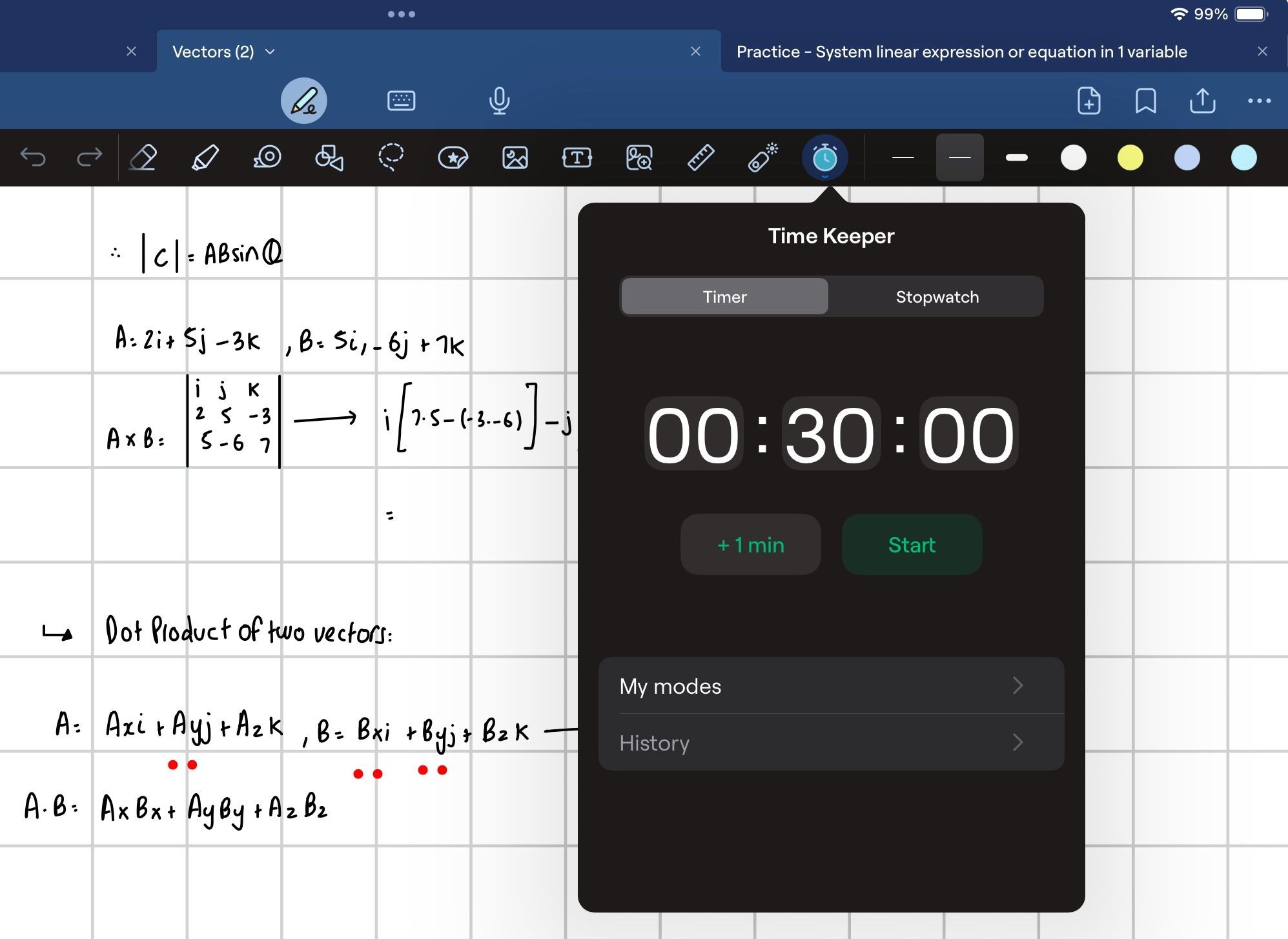 Sử dụng tính năng Time Keeper