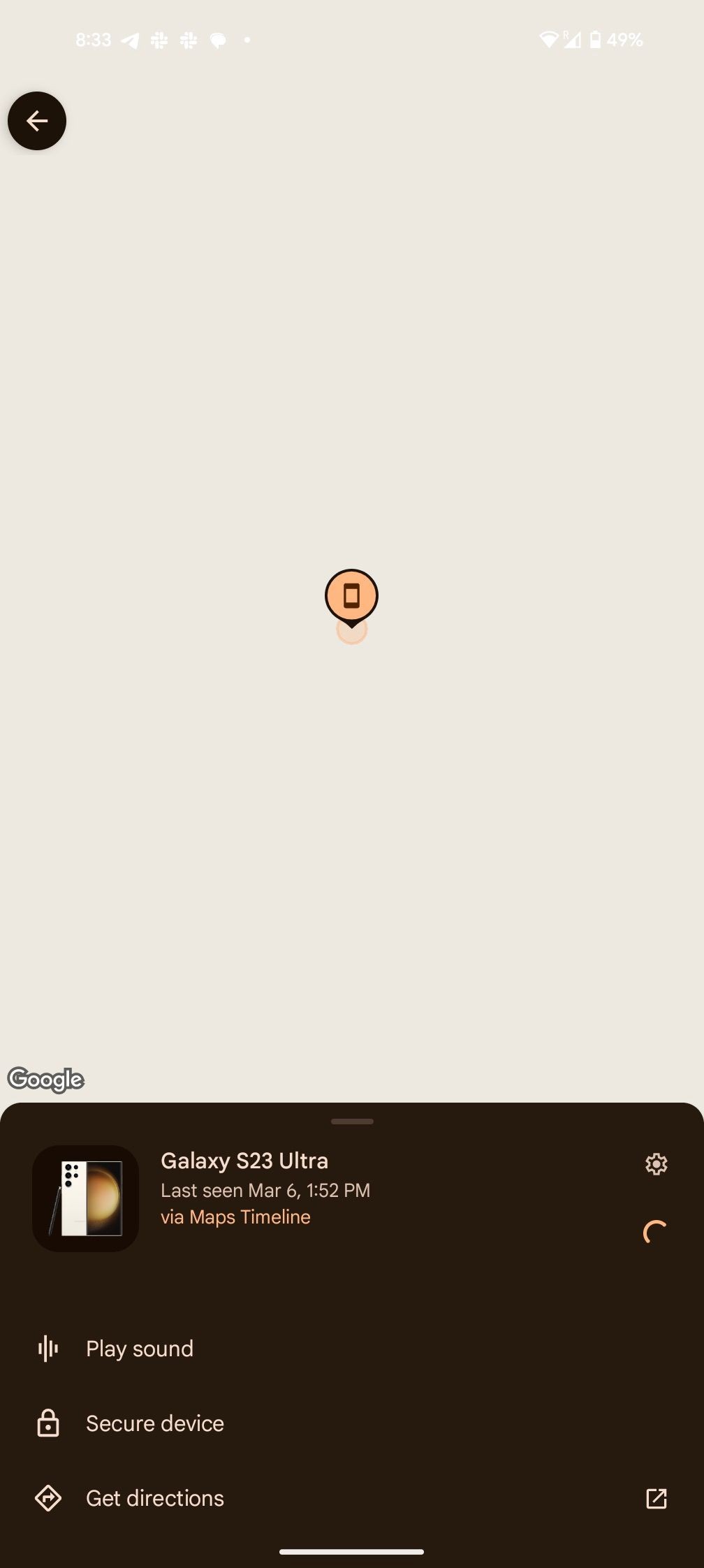 Sử dụng ứng dụng Find My Device để tìm điện thoại