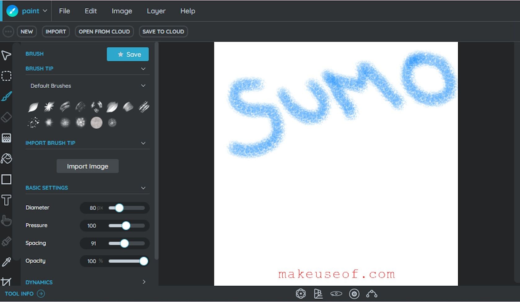Sumo Paint - Công cụ vẽ và tô màu trực tuyến miễn phí