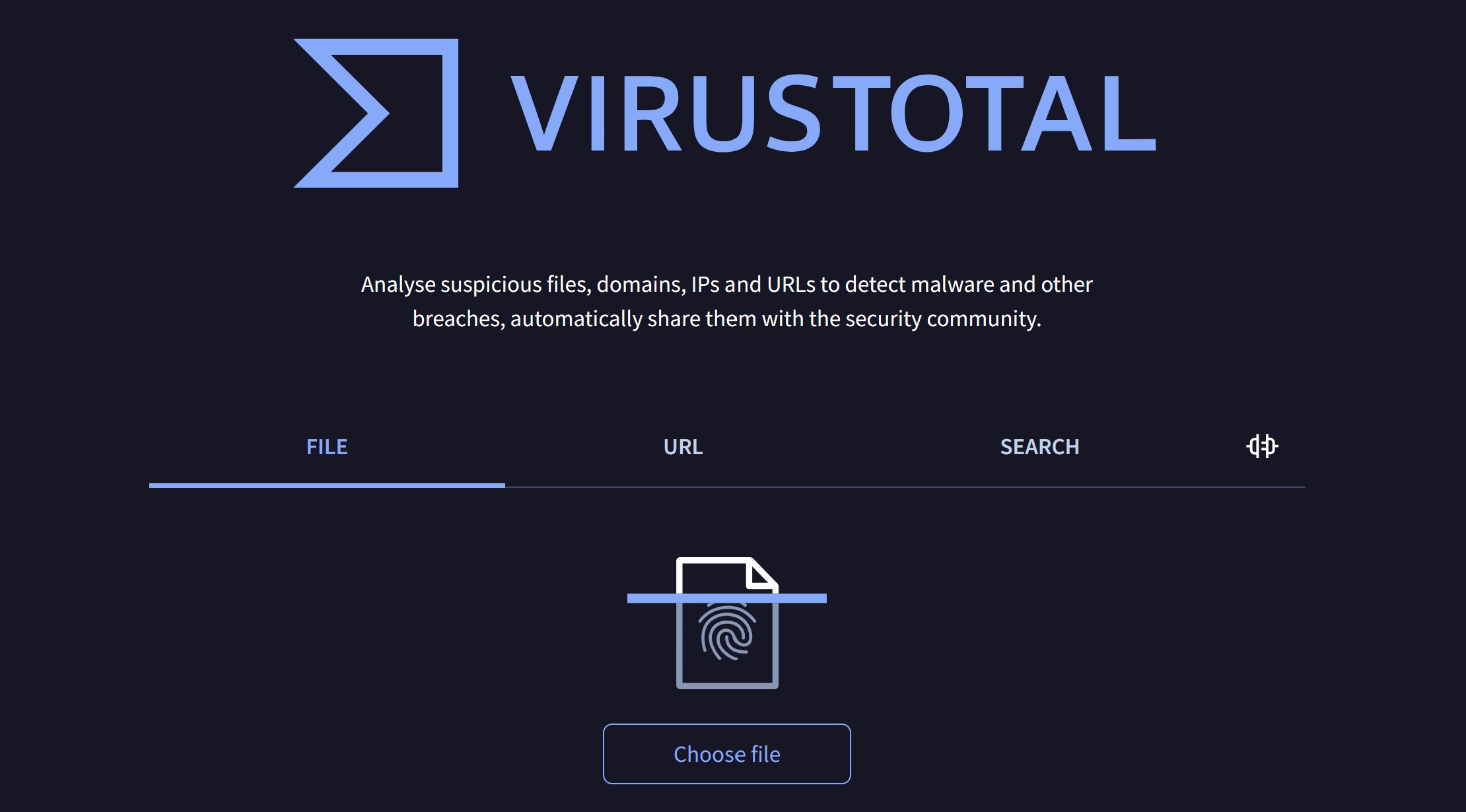 Tải lên tệp đáng ngờ lên VirusTotal