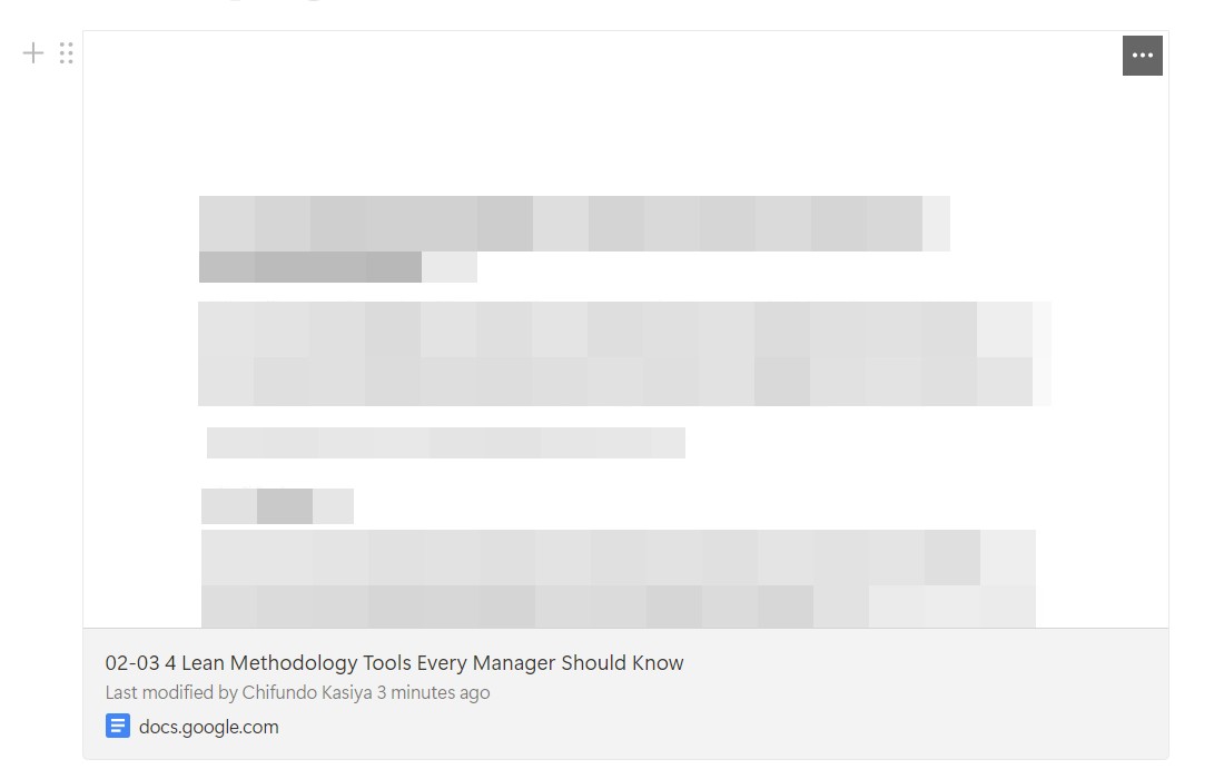 Tài liệu Google Docs được nhúng trong Notion
