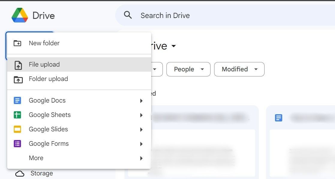 Tải tệp Microsoft Word lên Google Drive