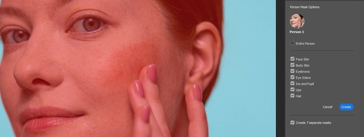 Tạo 7 mask riêng biệt