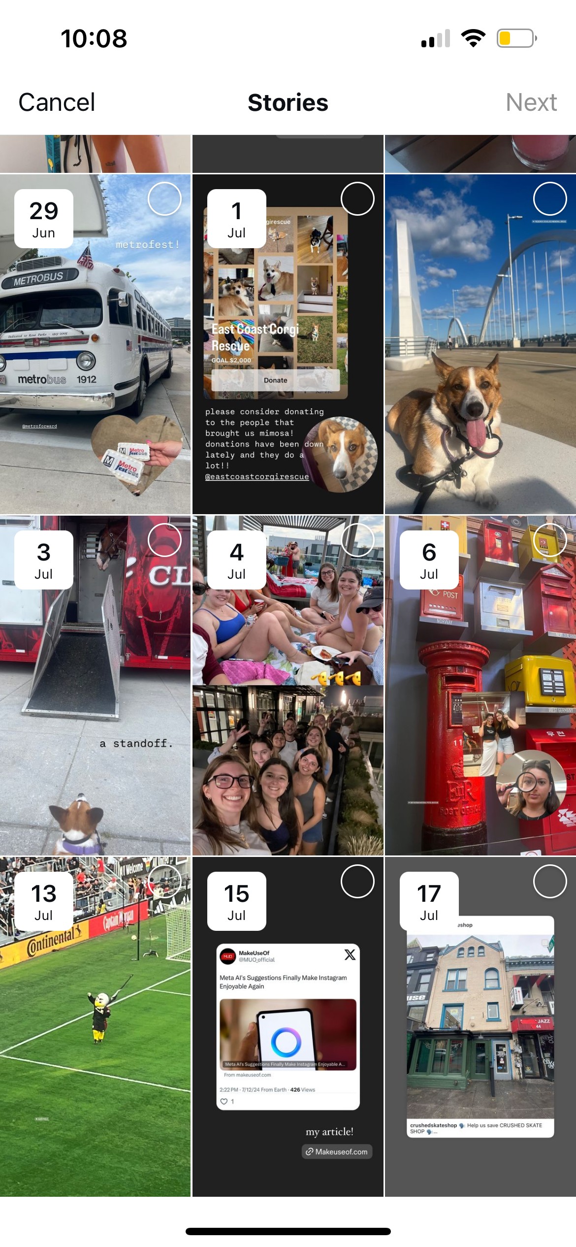 Tạo Highlight từ lưu trữ câu chuyện trên Instagram