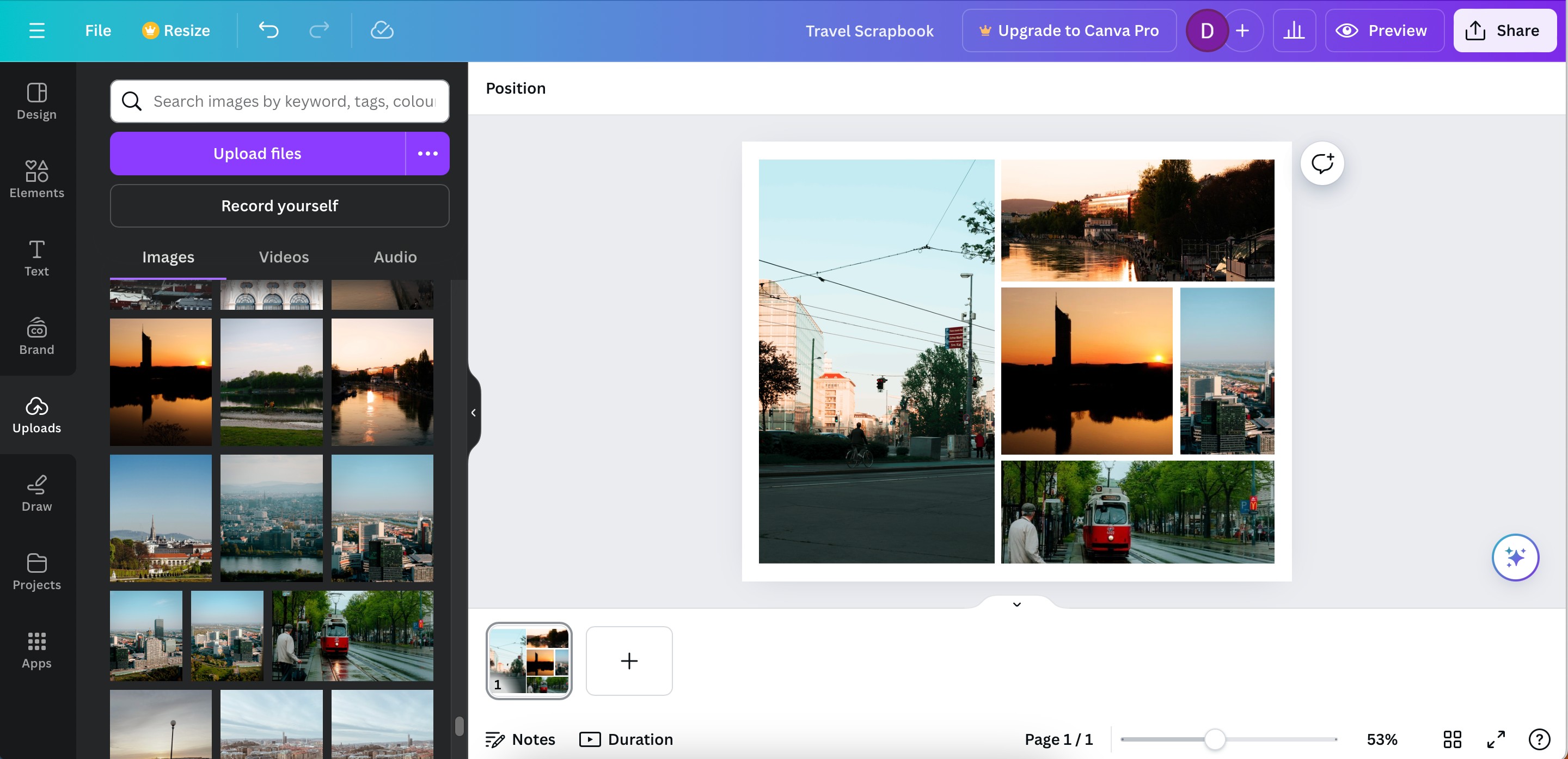 Tạo hình nền bằng Canva