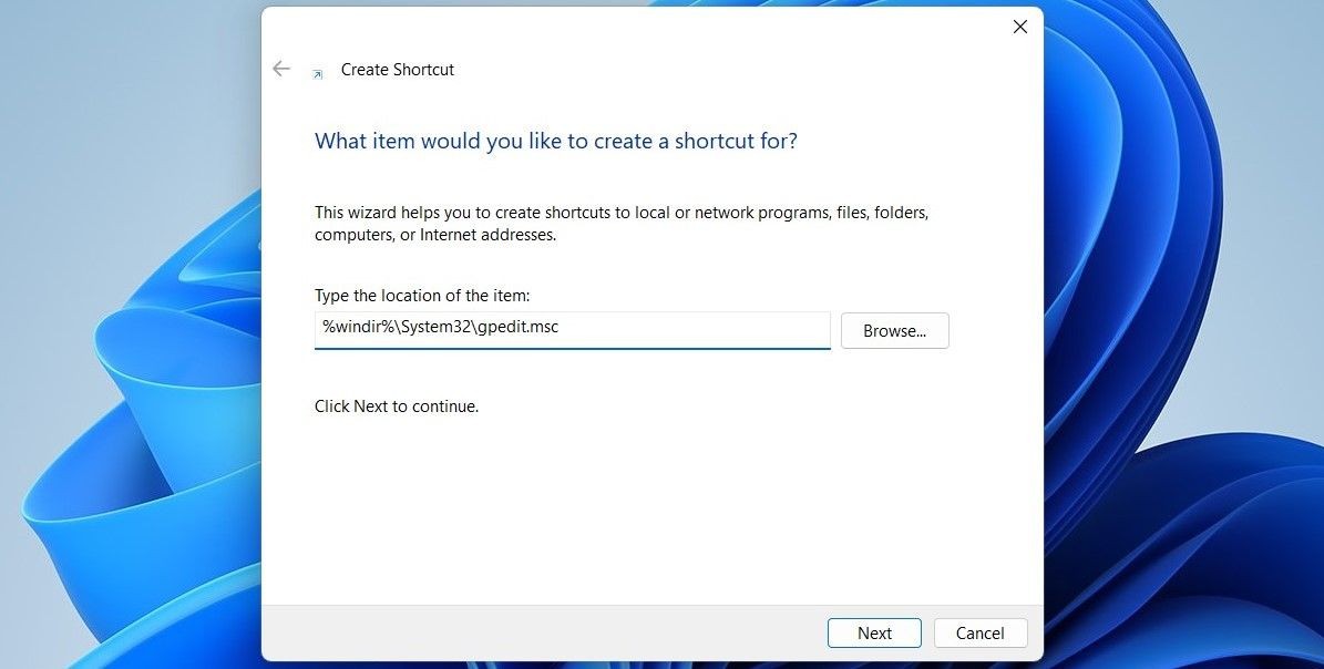 Tạo Lối Tắt Trên Desktop Cho Trình Chỉnh Sửa Chính Sách Nhóm