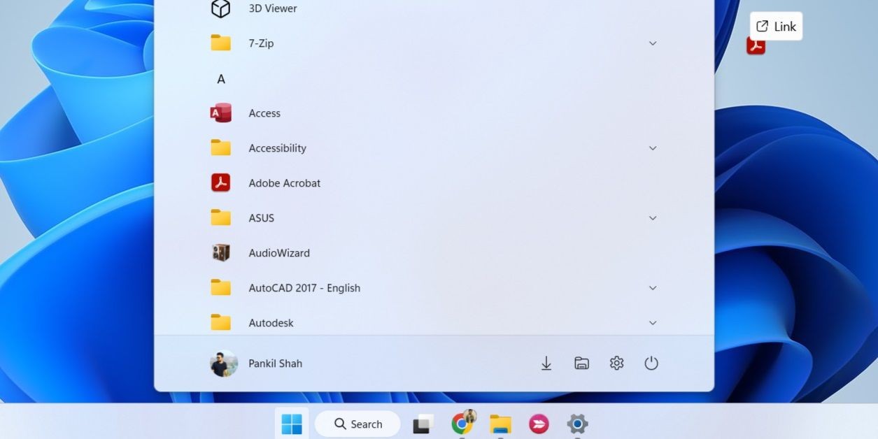 Tạo shortcut desktop từ Menu Bắt đầu trên Windows