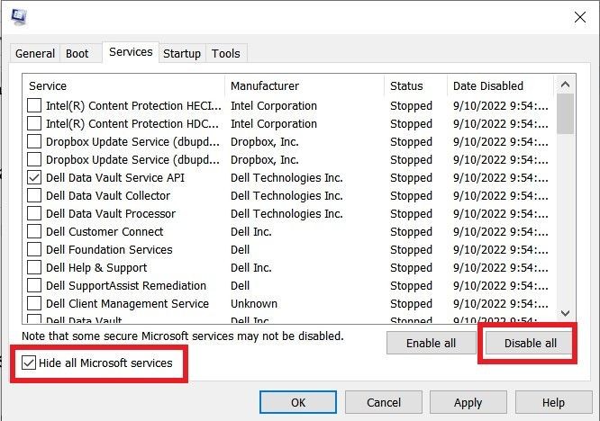 Tắt Các Dịch Vụ Hệ Thống Trên Task Manager