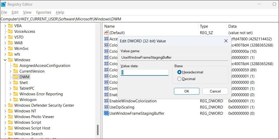 Tắt góc tròn trên Windows 11 qua Trình chỉnh sửa Registry