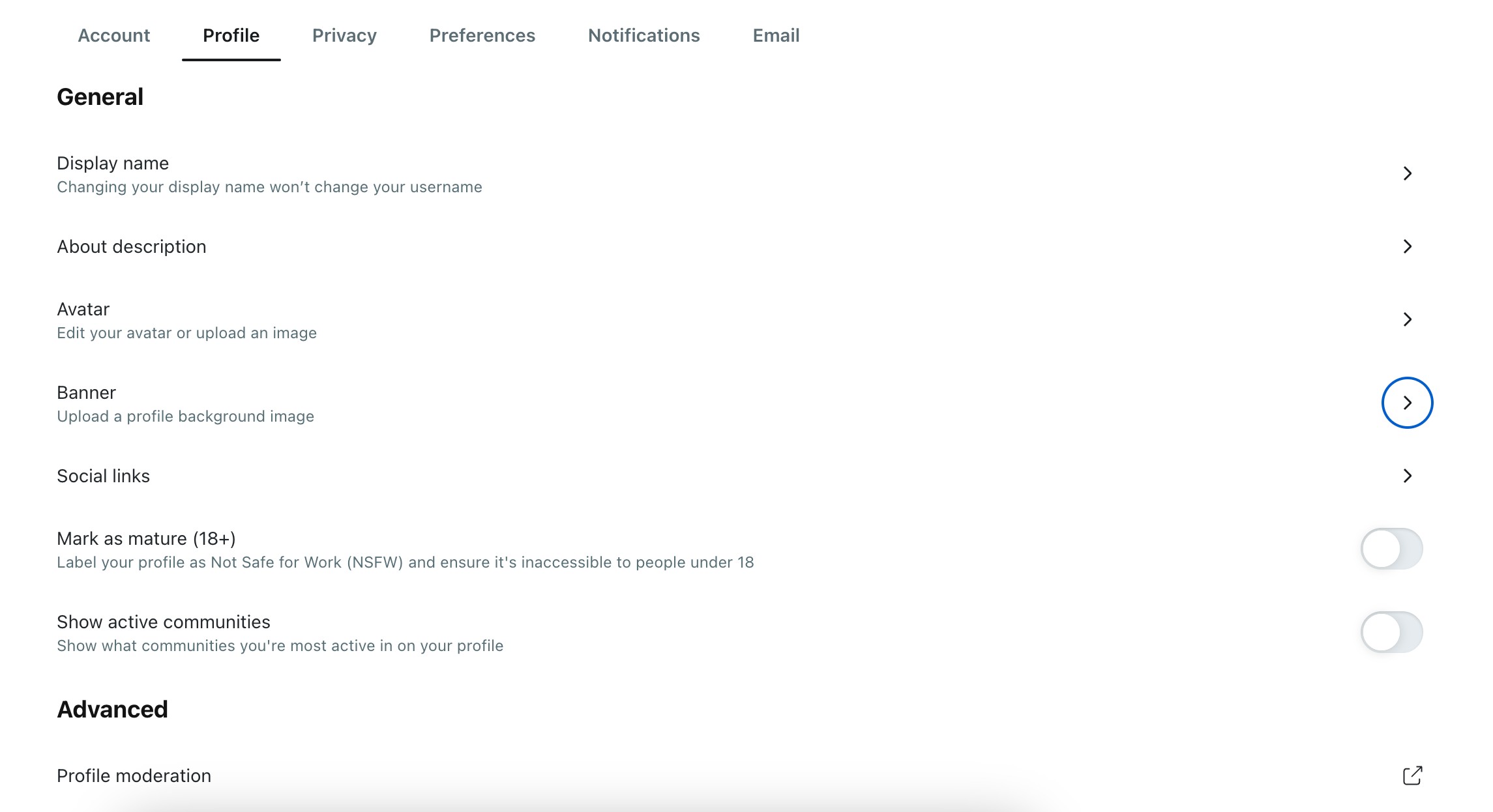 Tắt Hiển thị các cộng đồng hoạt động trong ứng dụng web Reddit